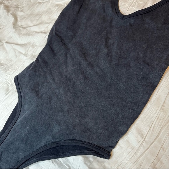Intimately Free People Black Faded Acid Wash Bodysuit - Picture 7 of 7